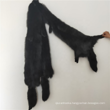 China factory wholesale large black fox pelt black fox fur